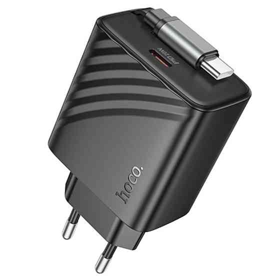 СЗУ Hoco N57 Full PD20W with retractable cable Type-C (2USB-C) Херсон