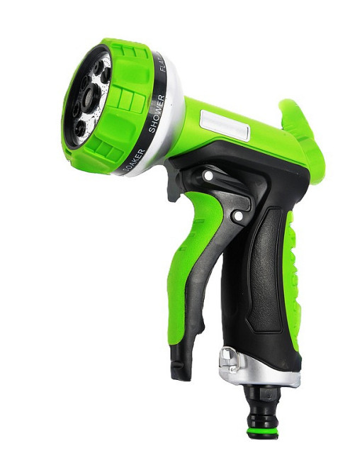 Пистолет для полива MASTERTOOL WATER CLICK ½" 7 режимов металлическое сопло TPR покрытие 92-9348 Харків - зображення 1