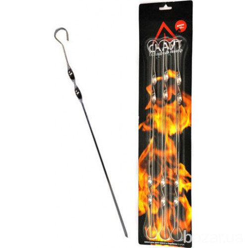 Набор шампуров Kamille "Скаут" 6 штук 45 см Одесса - изображение 1