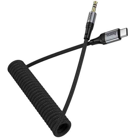 Аудио кабель Aux Hoco UPA33B Nuevo (Type-C to AUX 3.5mm) (1.5m) Херсон