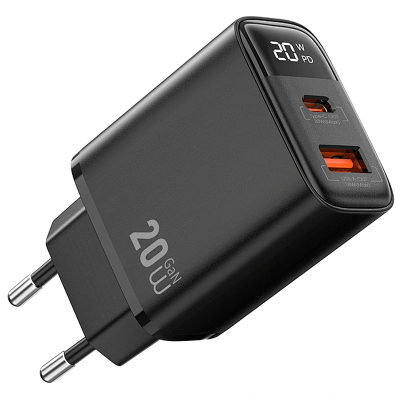 СЗУ WIWU G009 Firefly PD20W+QC3.0 GaN (1USB-A/1C) Херсон - зображення 1