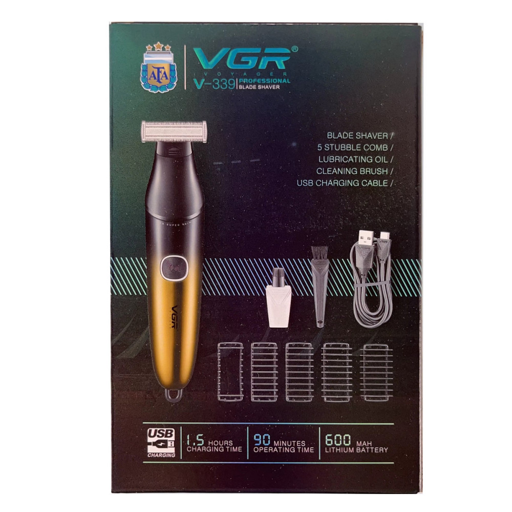 Электробритва VGR V-339 GOLD золотистая Київ - зображення 2