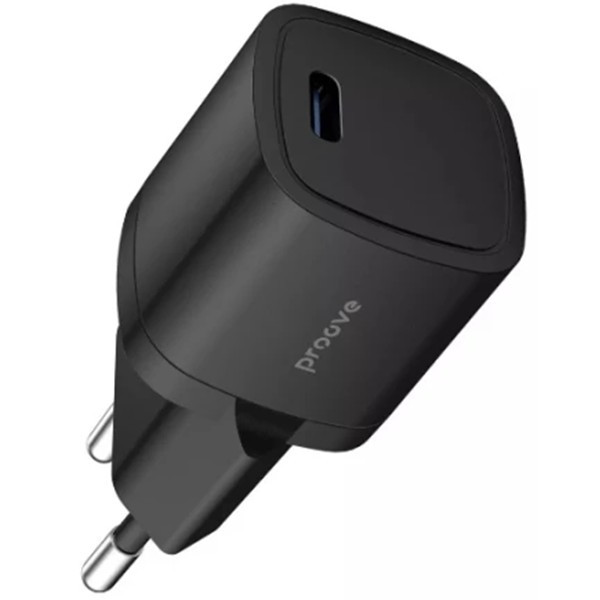 Мережевий зарядний пристрій Proove Silicone Power 20W Type-C Black (WCSP20010001) (Код товару:37766) Харьков - изображение 1