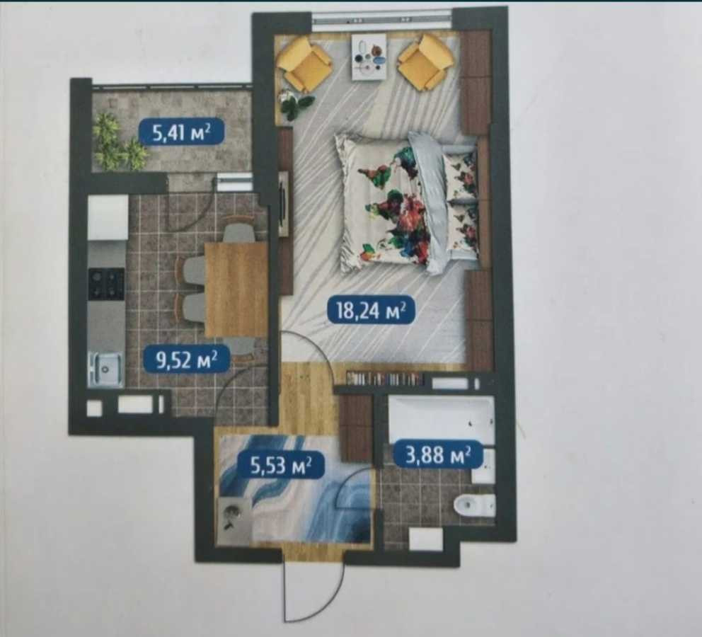 продажа 1-к квартира Вышгородский, Вышгород, 30000 $ Вишгород - зображення 8