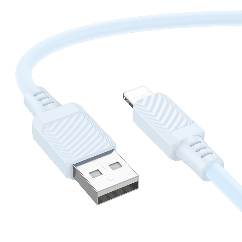 Дата кабель Borofone BX115 Lotto USB to Lightning 2.4A (1m) Херсон - изображение 3