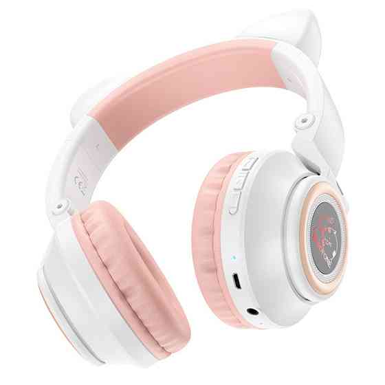 Уценка Накладные беспроводные наушники Borofone BO18 Cat ear Херсон