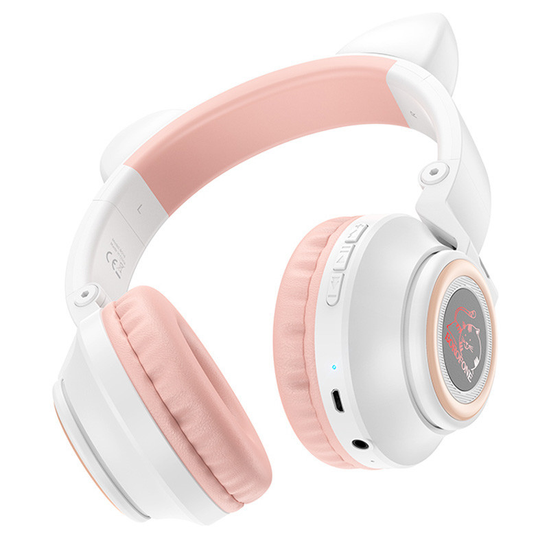 Уценка Накладные беспроводные наушники Borofone BO18 Cat ear Херсон - зображення 2