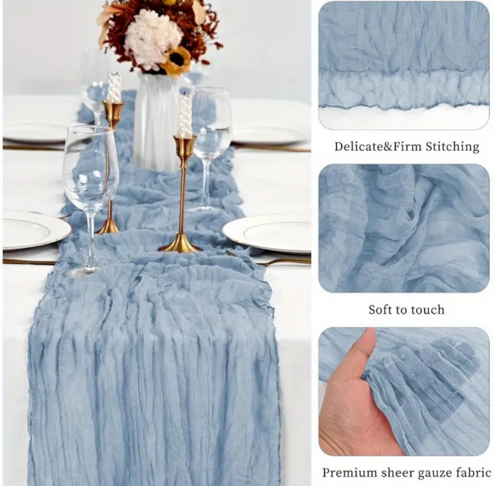 Дорожка раннер Leeseph 180 см голубая Одесса - изображение 3