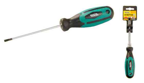 Отвёртка шлицевая магнитная MASTERTOOL HEXAGON SL3х75 мм ручка с TPR покрытием 45-8375 Харьков