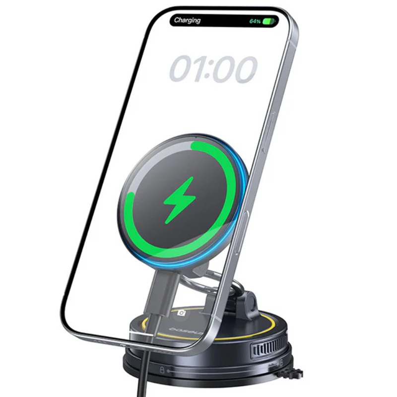 Уценка Автодержатель с БЗУ Baseus PrimeTrip VC2 Flex Pro Magnetic Wireless Charging (C0013F) Херсон - зображення 4