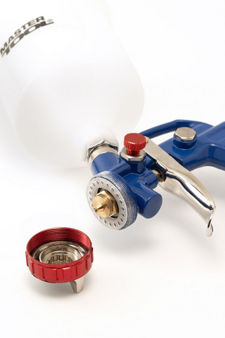 Краскопульт пневматический MASTERTOOL HP FEED ВПЛБ 600 мл Ø 1,5 мм круглый/плоский факел 120-170 л/м Харьков - изображение 3