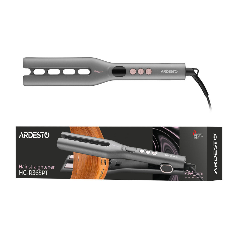 Выпрямитель для волос Ardesto Pink Touch HC-R365PT 68 Вт серый Київ - зображення 6