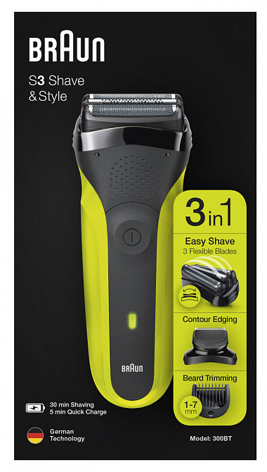 Электробритва Braun Series 3 6587832 зеленая Киев - изображение 2