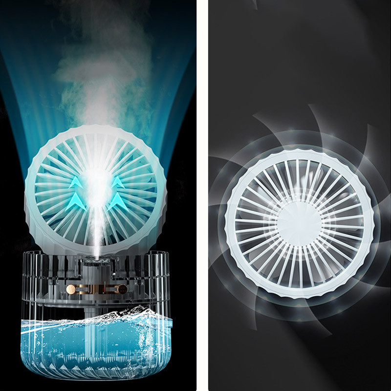 Настольный вентилятор Rapid Cooling 3in1 с водяным охлаждением и подсветкой 1200 mAh Херсон - зображення 3