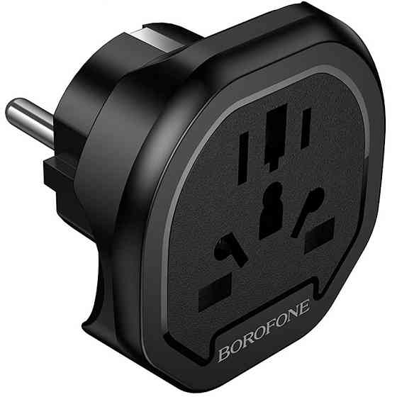 Сетевой универсальный переходник Borofone BAC15 3in1 (EU) Херсон