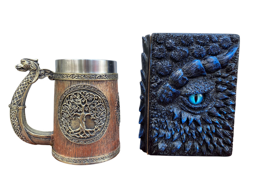 Подарочный набор Кухоль 3 Викинг и Дракон и Блокнот 3 «Книга Теней и Глубин» Київ - зображення 3