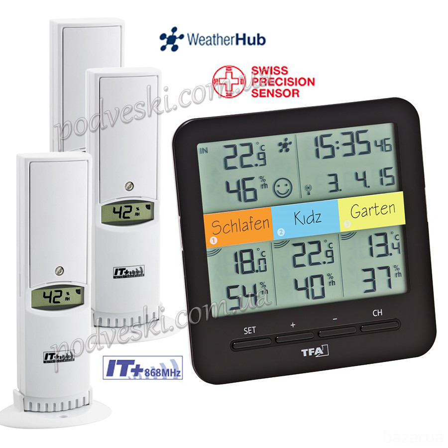 Цифровые термогигрометры комнатные и уличные Германия Київ - зображення 9