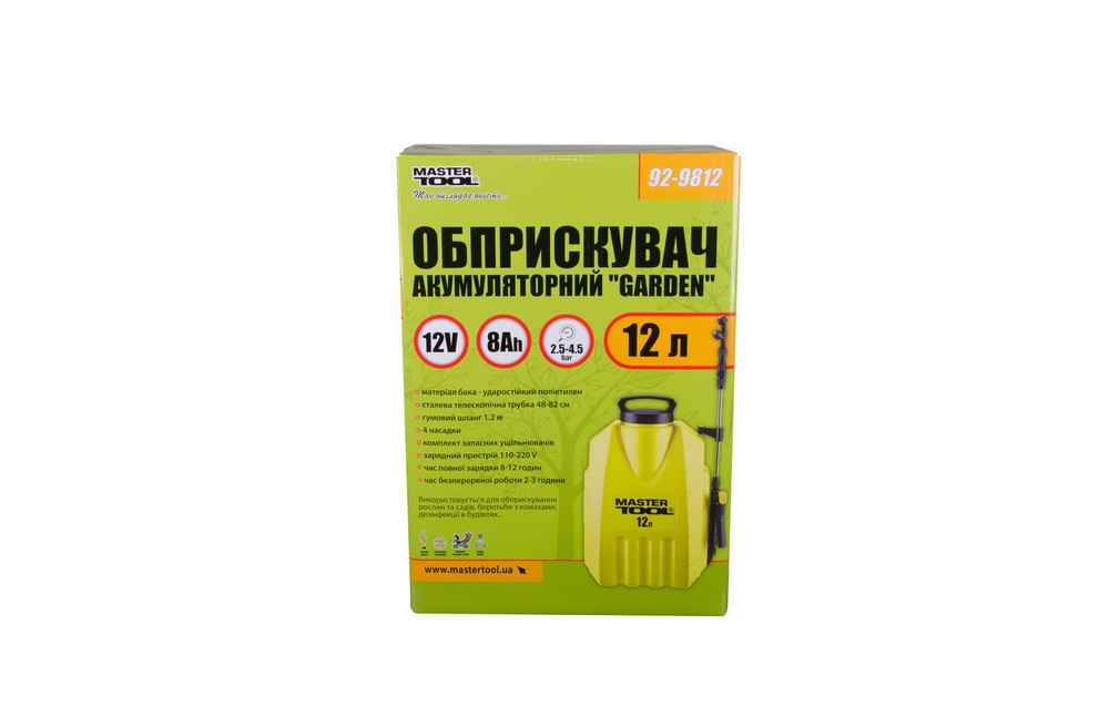 Опрыскиватель аккумуляторный MASTERTOOL “Garden” 12 л 12V 8Ah 92-9812 Харків - зображення 7