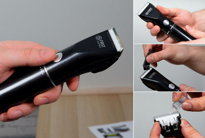 Машинка для стрижки волос в наборе First FA-5676-8 3 Вт черная Київ - зображення 2