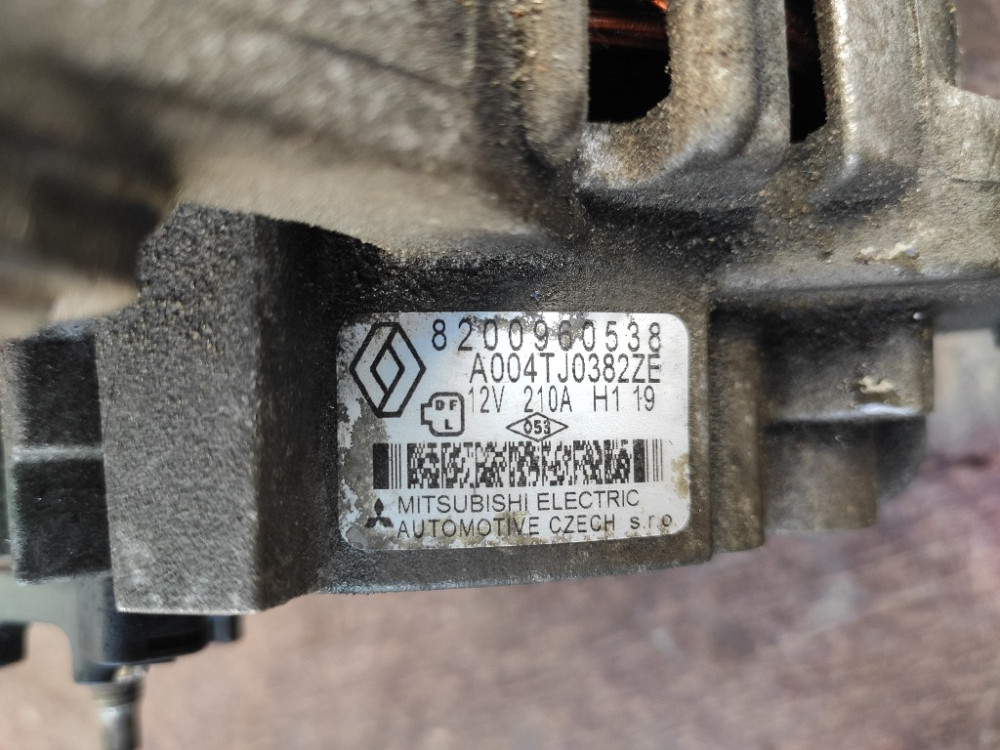 Генератор 210A Renault Espace IV 2002-2014 (8200960538) Ковель - зображення 3