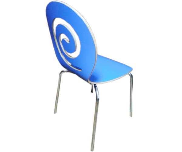 Стілець Лев дерев'яний блакитний Дніпро - зображення 3