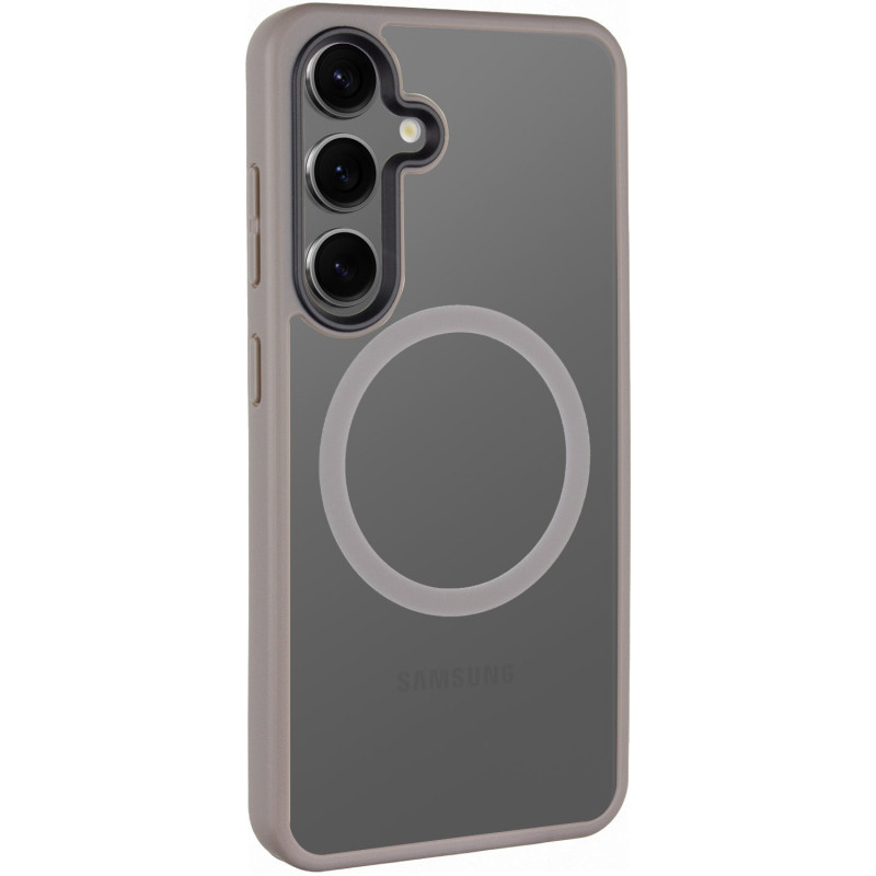 TPU+PC чехол Metal Buttons with MagSafe Colorful для Samsung Galaxy S25 Херсон - изображение 1