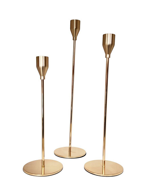 Набор подсвечников Leeseph PR  3шт Rose золото MV037 Одесса - изображение 3