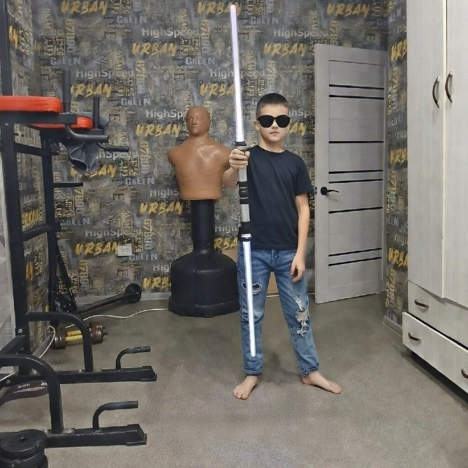 Двосторонній світловий меч 132 см | Посох як у Дарта Мола | 12 кольорів Київ - зображення 6