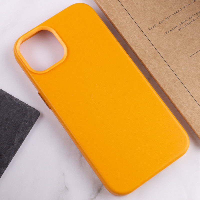 Кожаный чехол Leather Case (AA Plus) with Magnetic Fit для Apple iPhone 14 (6.1") Херсон - изображение 7
