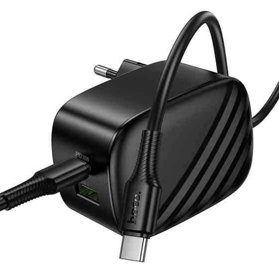 СЗУ Hoco CS101A Folding PD20W+QC3.0 (1USB-A/1C) + кабель Type-C to Type-C Херсон