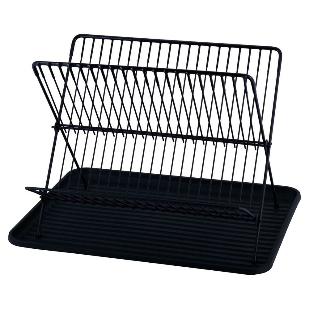 Сушилка для посуды Kamille 43*32*25,5см из алюминия черный KM0753 Одесса - изображение 2