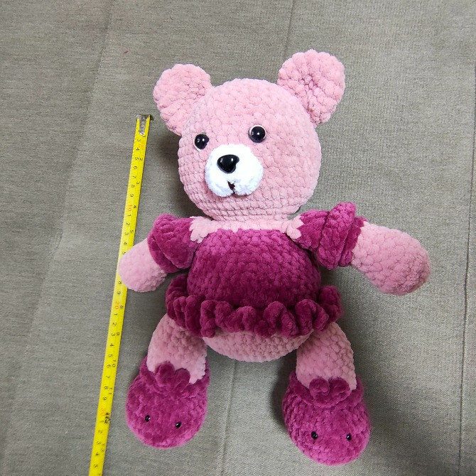 Іграшка Ведмедик м'яка в'язана дитяча ручна робота Нововолынск - изображение 2