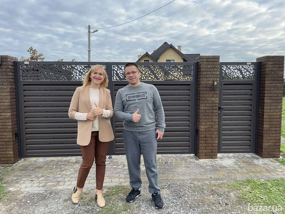 Стильний металевий паркан - огорожа Жалюзі від виробника Наша Хата Рівне - зображення 10