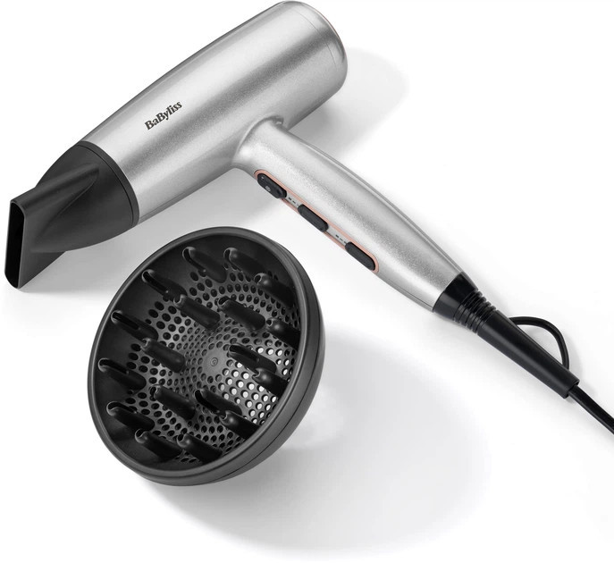 Фен Babyliss D580DE 2100 Вт серебристый Київ - зображення 7