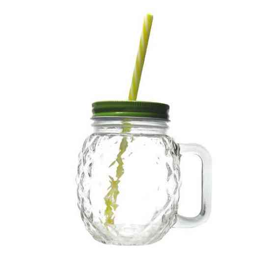 Кружка джар з кришкою OLens Клер-ананас K9481 500 мл Киев
