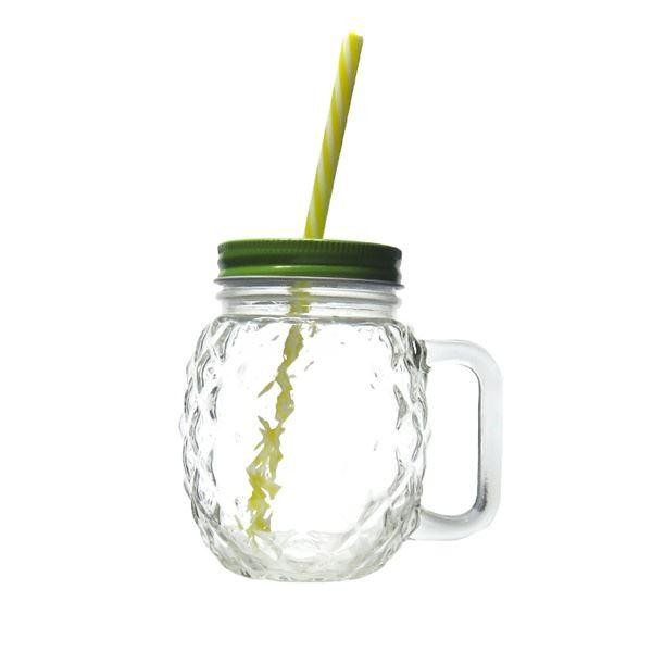 Кружка джар з кришкою OLens Клер-ананас K9481 500 мл Киев - изображение 1