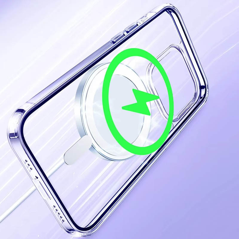 Чехол TPU Clear Case with MagSafe для Apple iPhone 14 Pro Max (6.7") Херсон - зображення 7