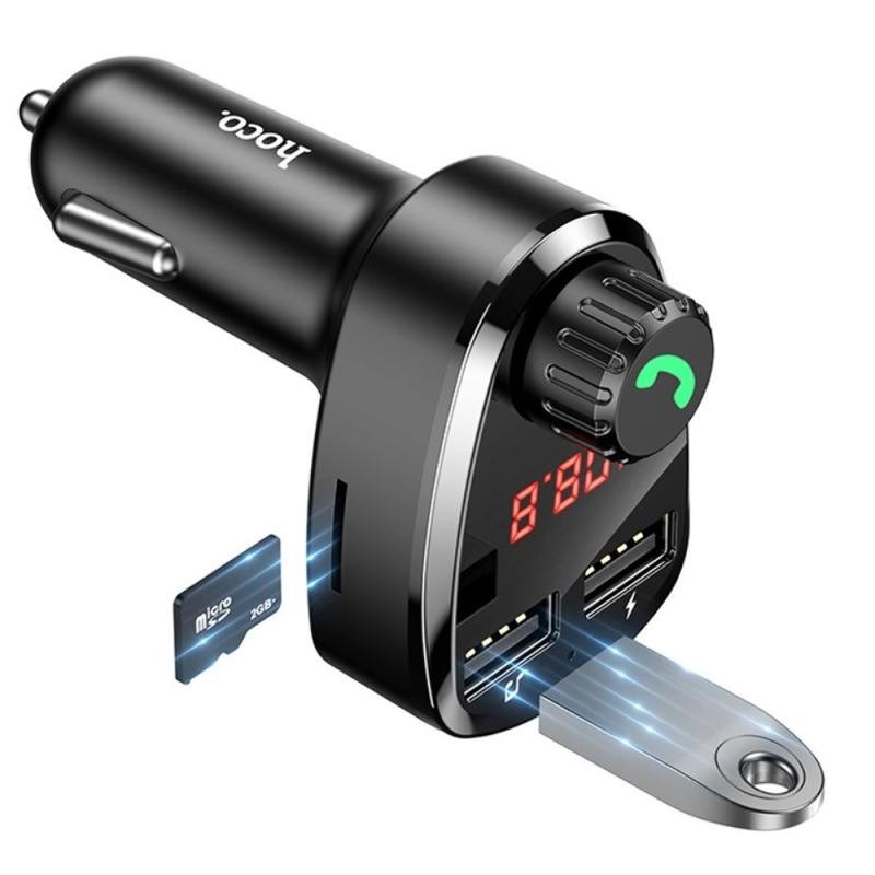 АЗУ FM модулятор Hoco DE24 QC3.0 (2USB-A) Херсон - зображення 4