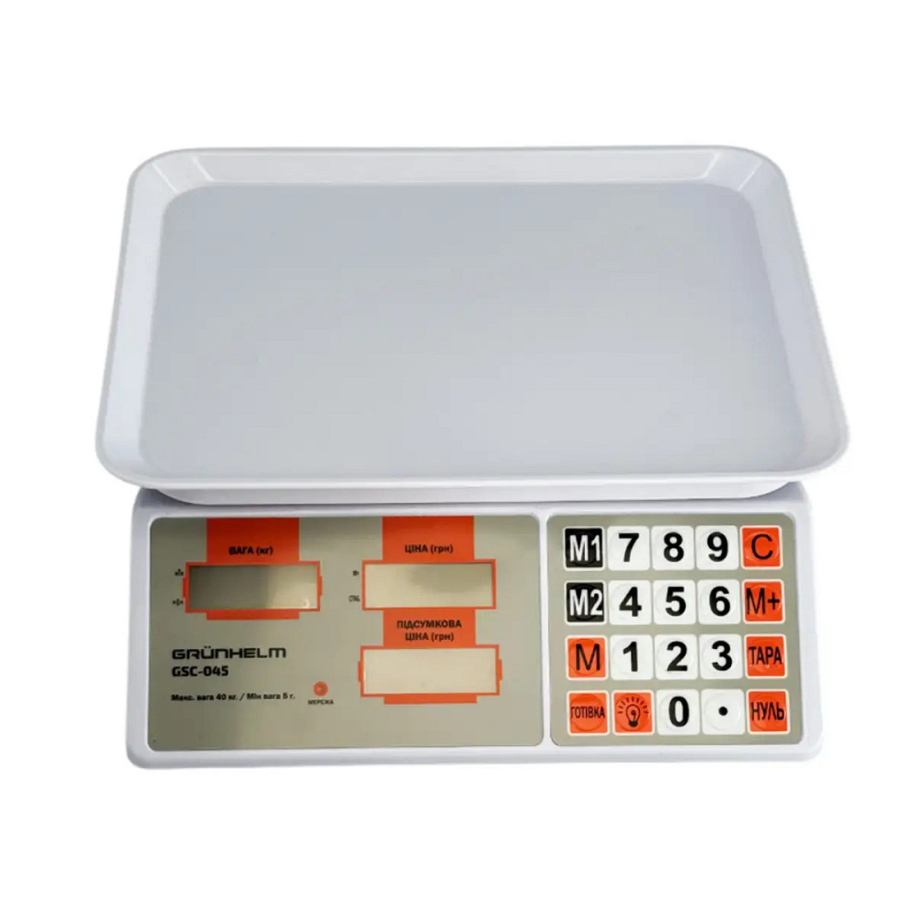 Весы торговые Grunhelm GSC-045 45 кг Киев - изображение 1