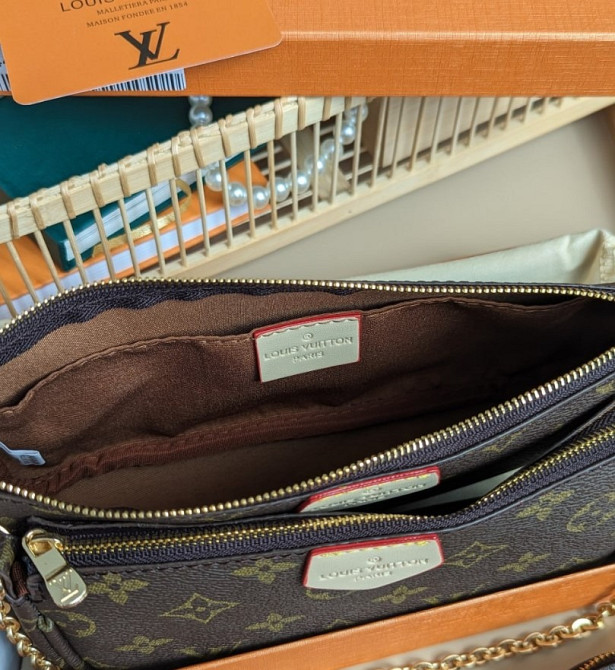 Сумочка 3 в 1, сумка женская кросс боди Louis Vuitton Multi Pochette bag AN105 Одеса - зображення 4