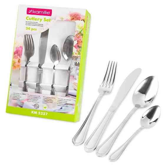 Набор столовых приборов Kamille 24 пр на 6 персон 5237R нерж. сталь Одеса