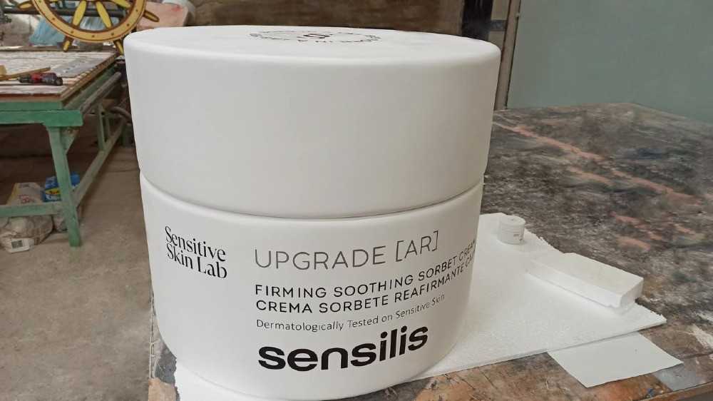 Объемные рекламные баночки для крема SENSILIS Upgrade Chrono Sensitive Care Київ - зображення 3
