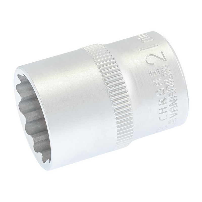 Головка торцевая MASTERTOOL 12-гранная ½" 21 мм L 40 мм CrV 78-0621 Харків - зображення 1