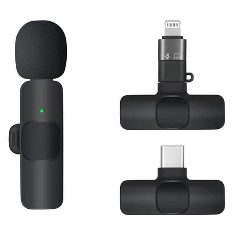 Петличный беспроводной микрофон Borofone BFK12 Trophy lavalier Lightning/Type-C Херсон - изображение 1