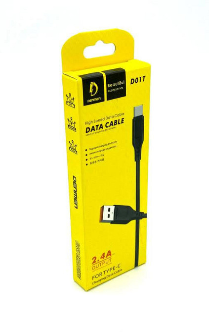 Кабель Micro Type-C Denmen D01T 1 м Киев - изображение 1