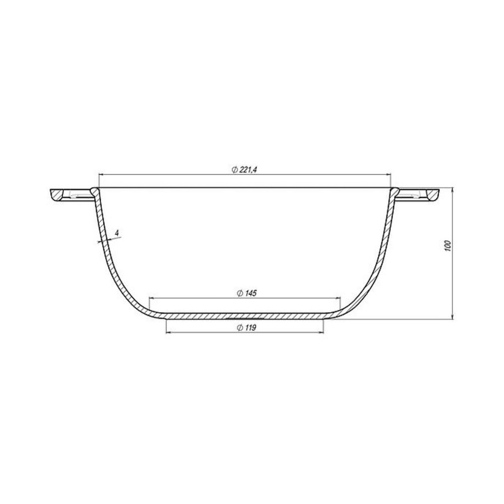 Кастрюля чугунная  Maysternya со стеклянной крышкой (казан) 3 л Т402С3 Одесса - изображение 12