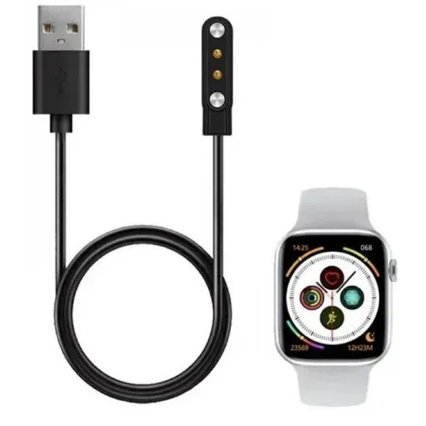 DM Зарядний кабель для смарт-годинників W26+ 2.5 - 3.0mm Black Харків - зображення 3