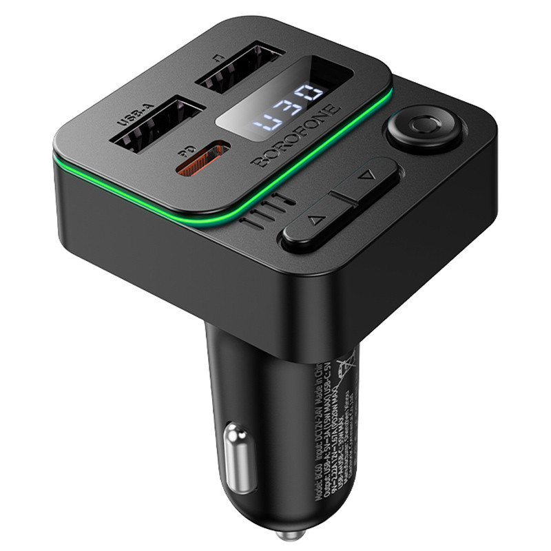 АЗУ FM модулятор Borofone BC60 Hero 35W (2USB-A/1C) Херсон - изображение 4
