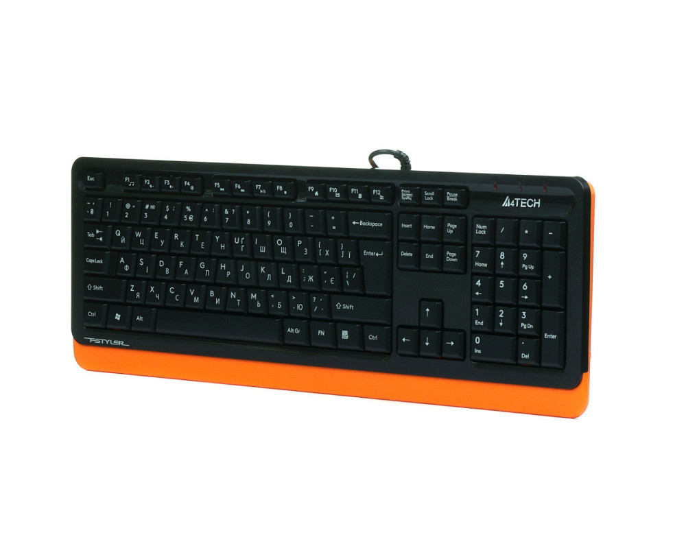 Клавиатура компьютерная проводная A4Tech Fstyler FKS10(Orange) оранжевая Киев - изображение 2