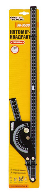 Угломер-квадрант MASTERTOOL 500х230 мм 30-3530 Харків - зображення 2